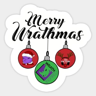 LTO Merry Wrathmas Tri Logo Design Sticker